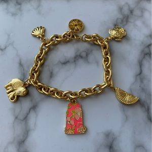 LILLY PULITZER Oh Shift! Gold Charm Bracelet